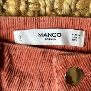 Mango Pink Corduroy Flares